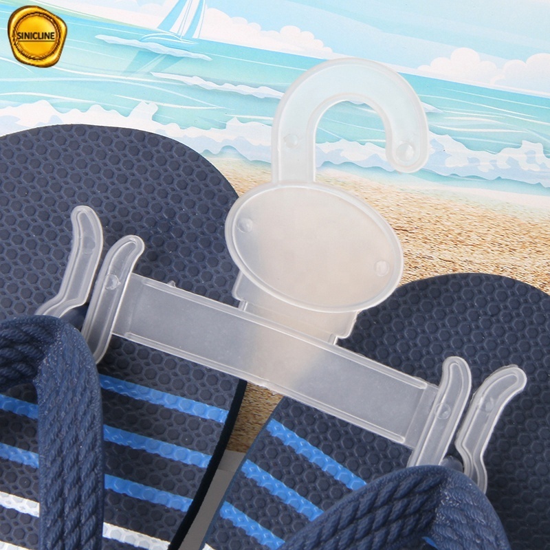 Sinicline Plastic Shoes Hanger flip flop sandals Holder Rack plastic flip flop hanger