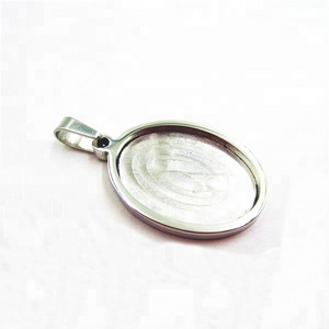 Fit 28*22mm Silver oval Cameo Cabochon Base Setting Pendants blank tray pendant based accessories; Nickle and Lead free;cabochon