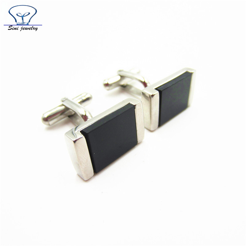 Professional Custom Cufflinks Manufacturer, Custom Stainless Steel enamel Cuff Link, Wholesale Black Metal Cufflinks for men