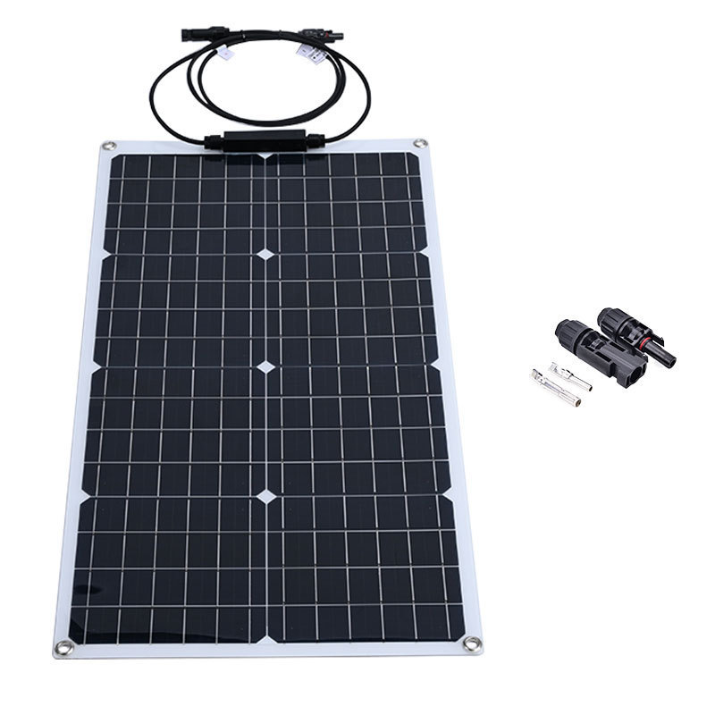 18v Mobile Energy Storage Photovoltaic Panels Power Emergency Power Mono 50w power collection solar panel on your trip