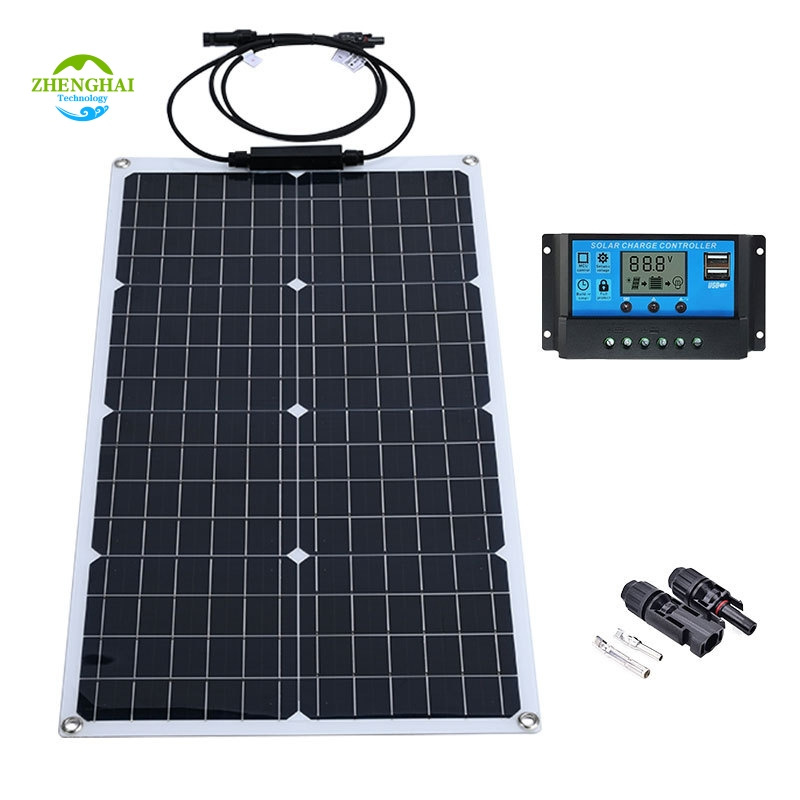 18v Mobile Energy Storage Photovoltaic Panels Power Emergency Power Mono 50w power collection solar panel on your trip