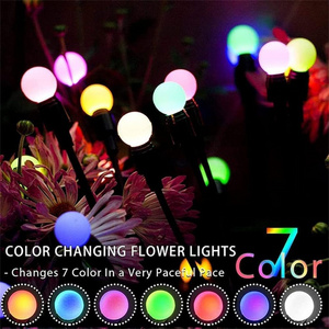 New Outdoor Garden Ornament Solar Swaying color Light by Wind Solar Garden Decor Lights Yard Patio Pathway Decoration