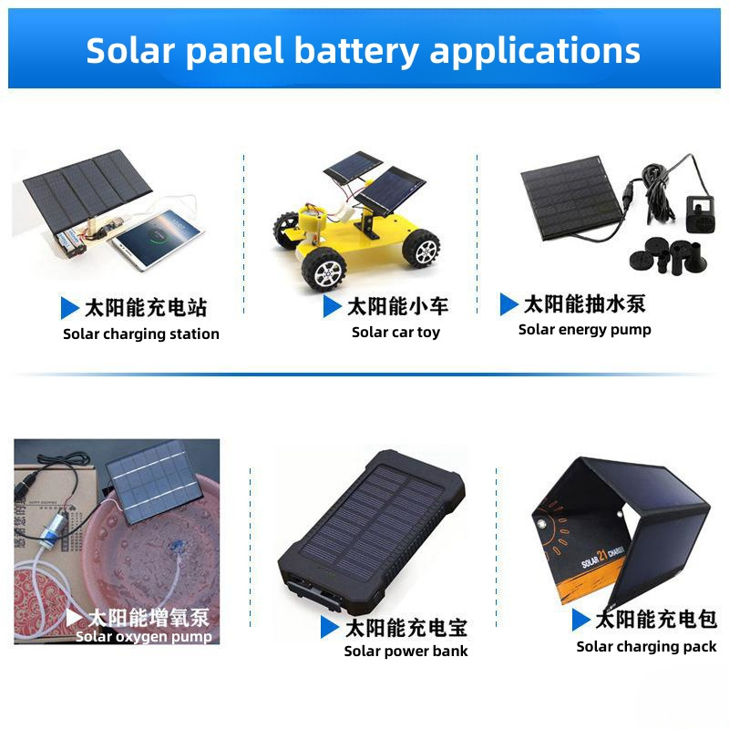 Oem 18V 12v 5v 1w 2w 3w 4w 5W Solar Panel PET Mono PolycrystallineSilicon charge for Battery Charge Module Mini Solar Cell