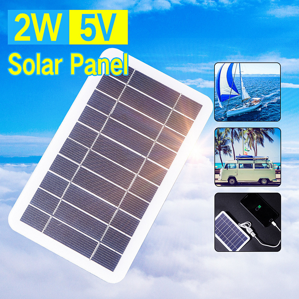 Small Portable Solar Panel USB Charger for Outdoor Solar Cells Power Bank Battery Phone Chargers