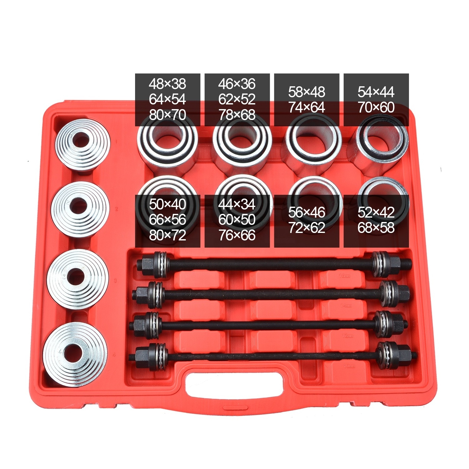 28Pc Press and Puller Sleeve Kit Set Bearing Bushes Seals Removal Tool