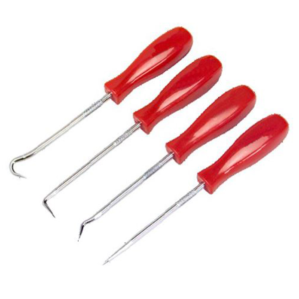 4PCS Portable Pick and Car Hook Oil O Ring Seal Remover Pick Set Craft Hand Removal Tool 45 90 Degree