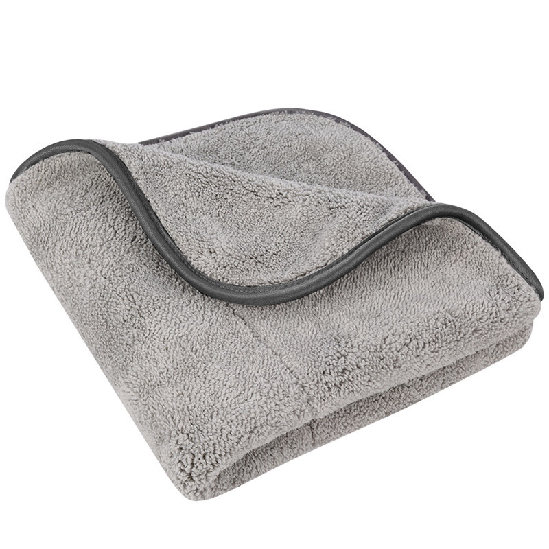 Low Price 720 gsm 16 x 16 Dual Layer Superdry Dry Car Towel Long Pile Plush  Microfiber Towel Car Quick Wash Drying Cloth