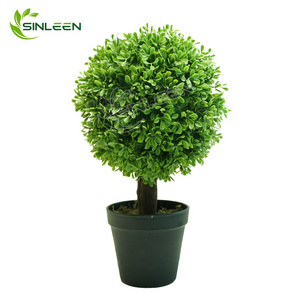 Topiary Tree Buxu Plant Ball Outdoor Wholesale Grass Realistic Faux Uv Resistant Artificial Plants Boxwood