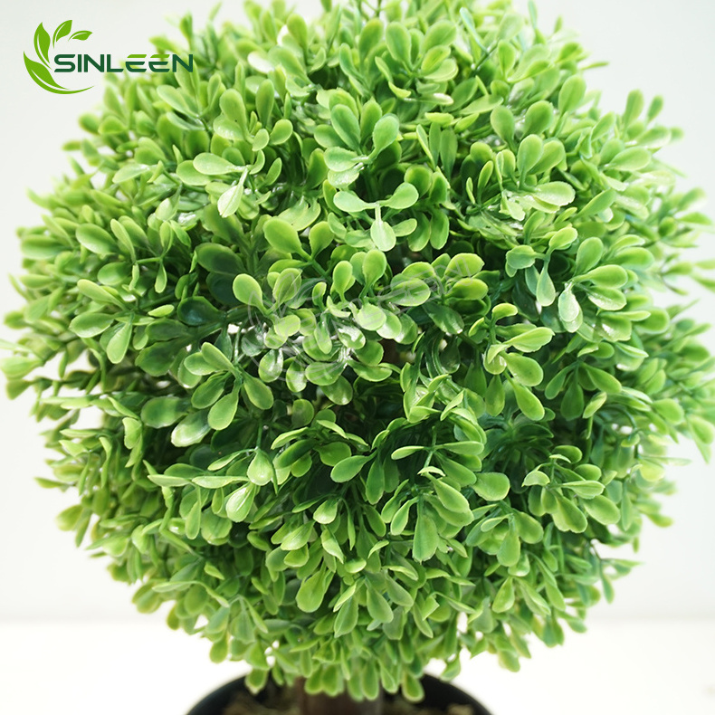 Topiary Tree Buxu Plant Ball Outdoor Wholesale Grass Realistic Faux Uv Resistant Artificial Plants Boxwood