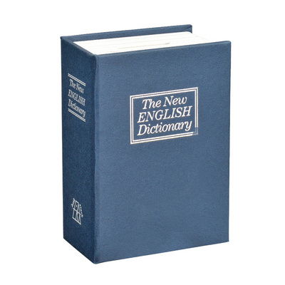 Dictionary Diversion Metal Safe Lock Box Book Safe with Combination Lock