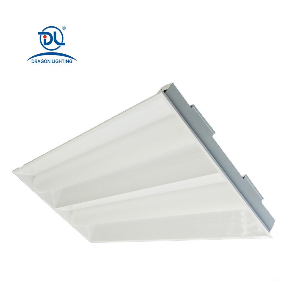 50W Dimmable LED 2X4 Recessed Troffer With Double Pc Diffuser