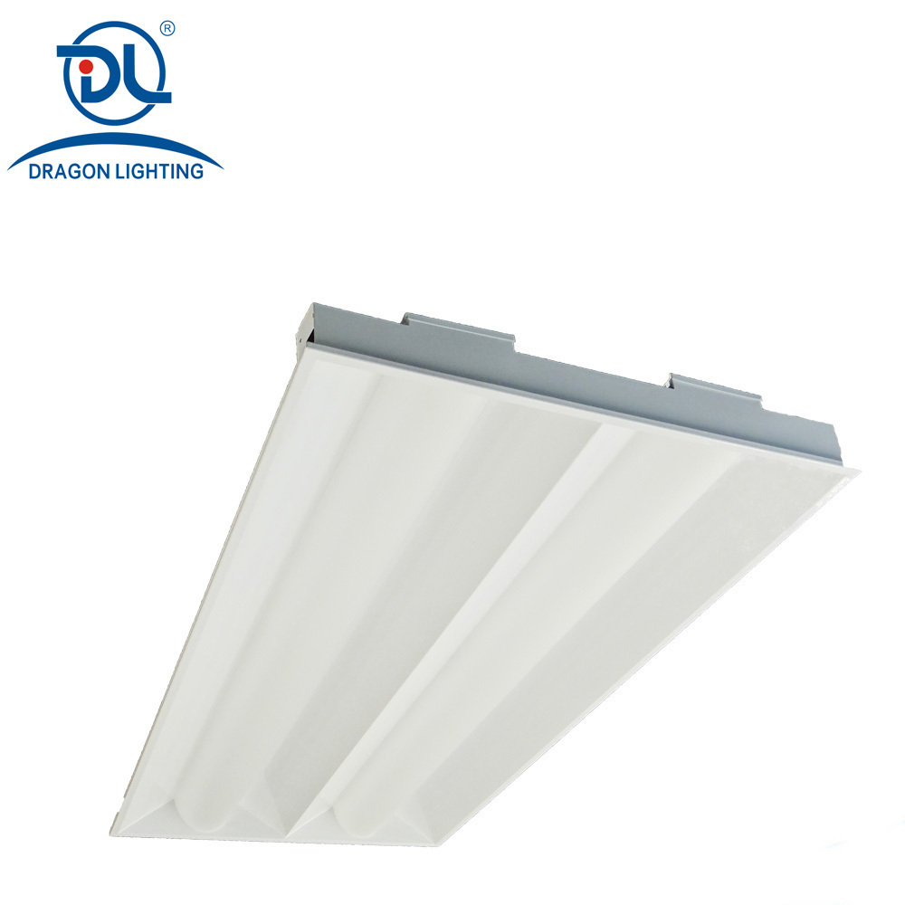 50W Dimmable LED 2X4 Recessed Troffer With Double Pc Diffuser