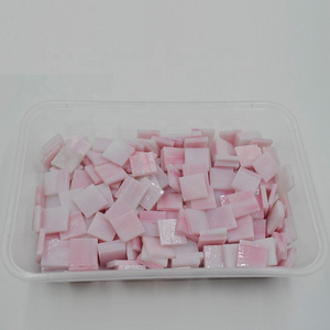 pink stained glass loose mosaic tile