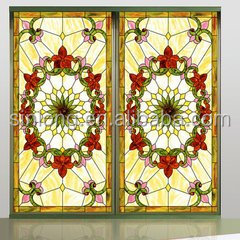 art glass of glass colorful sheet for window and door