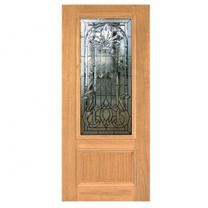 Exterior Door Wooden Security Swinging Unbreakable Solid Decoration Graphic Design Phoenix Solid Wood Chinese Traditional Doors