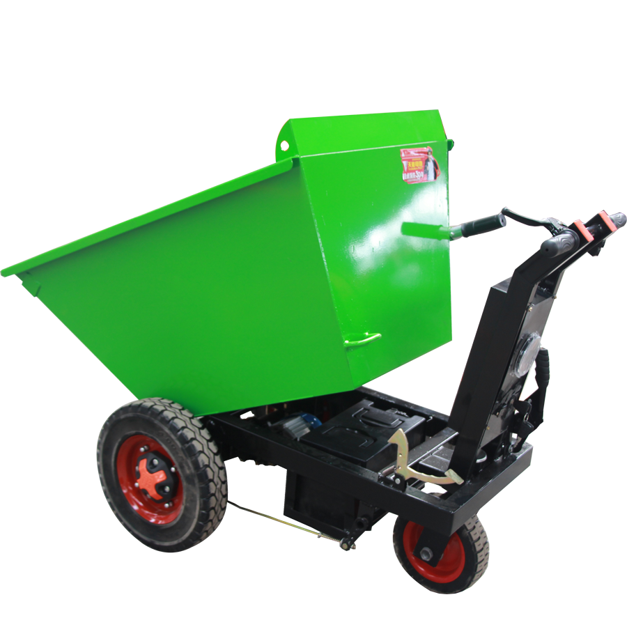 Heavy Duty Cart Two Wheel 260kg Load Capacity Wheel Barrow Zero Emission Trolley Transporting Electric Dumper