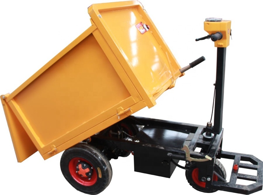 Heavy Duty Cart Two Wheel 260kg Load Capacity Wheel Barrow Zero Emission Trolley Transporting Electric Dumper