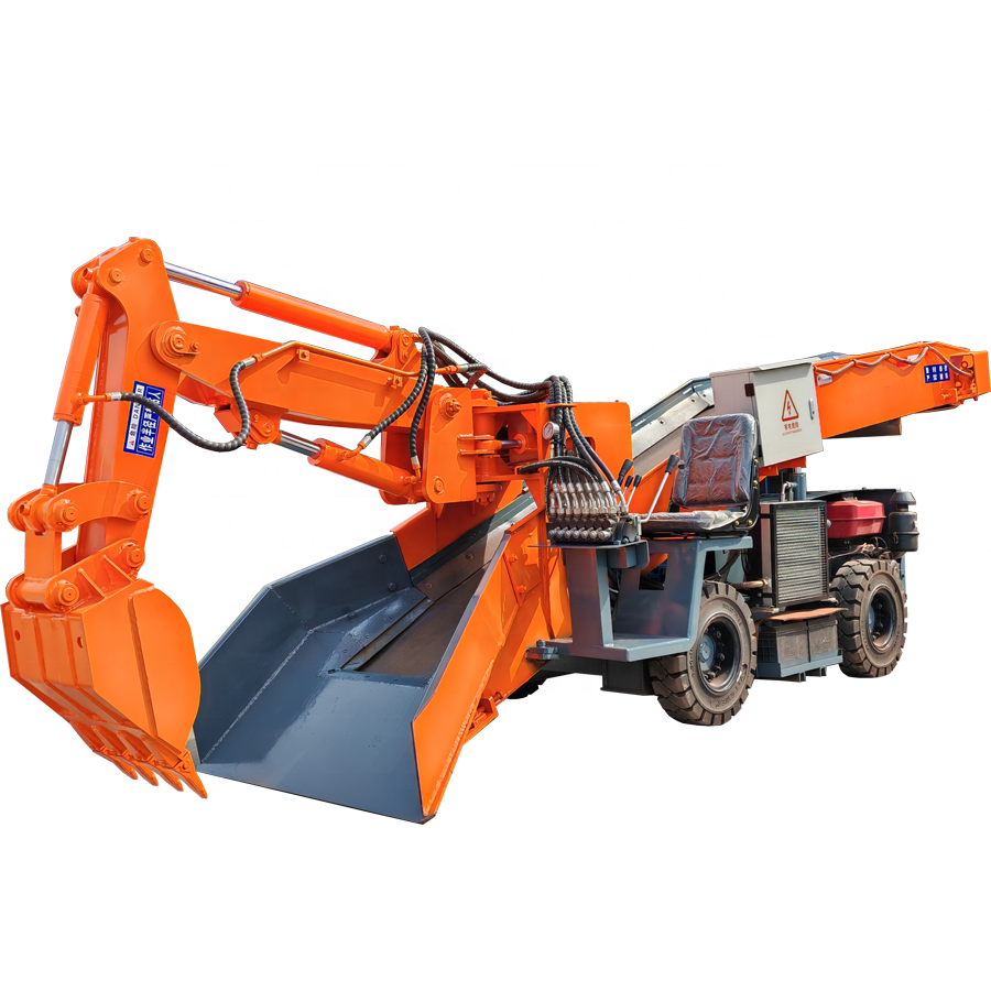 Coal Mine Tunnel Shovel Wheel Mucking Equipment Electric Muck Loader Machine For Rock Roadway Excavation