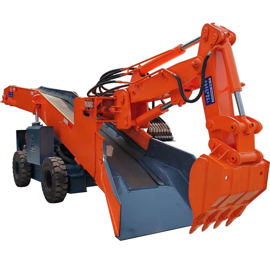 Coal Mine Tunnel Shovel Wheel Mucking Equipment Electric Muck Loader Machine For Rock Roadway Excavation