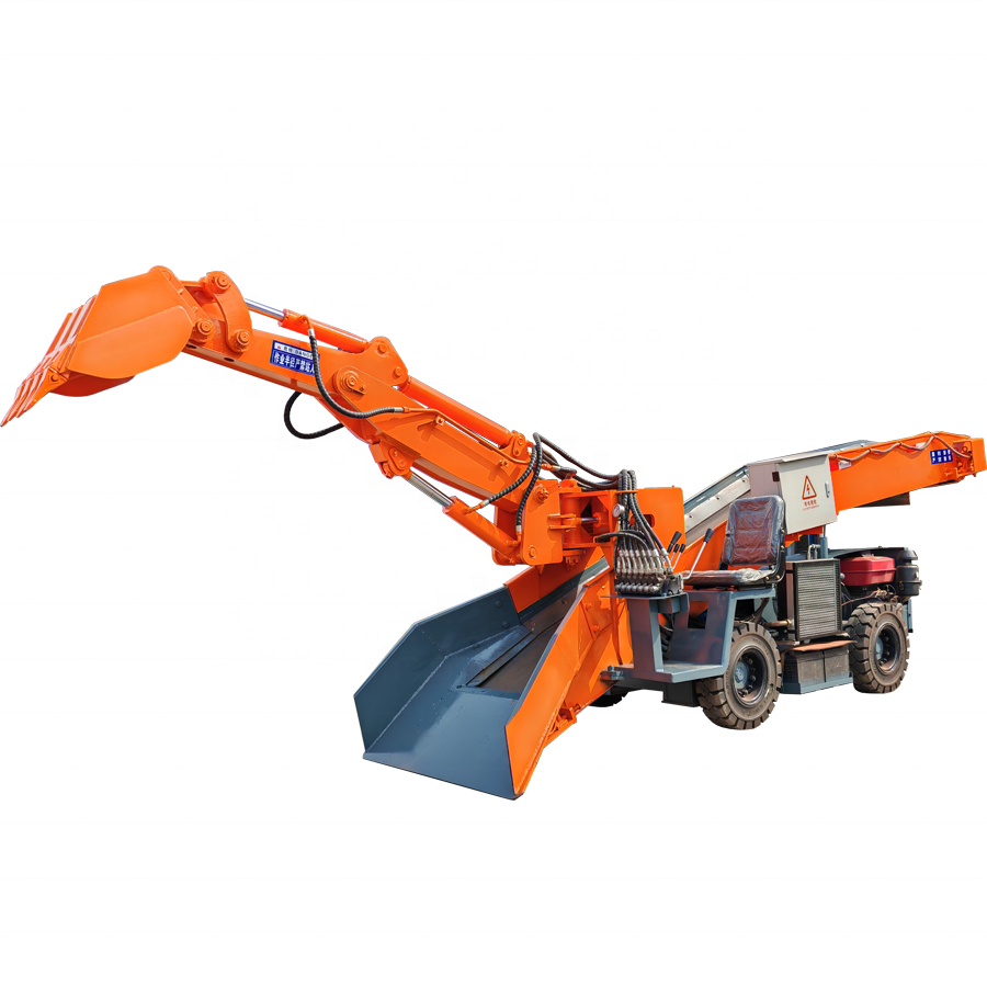 Coal Mine Tunnel Shovel Wheel Mucking Equipment Electric Muck Loader Machine For Rock Roadway Excavation