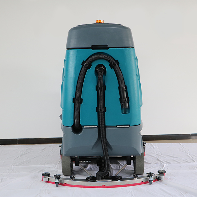 Double Brushes Automatic Stand-On Mini Scrubber Machine Electric Vacuum Tools with New Condition Core Components Motor & Pump