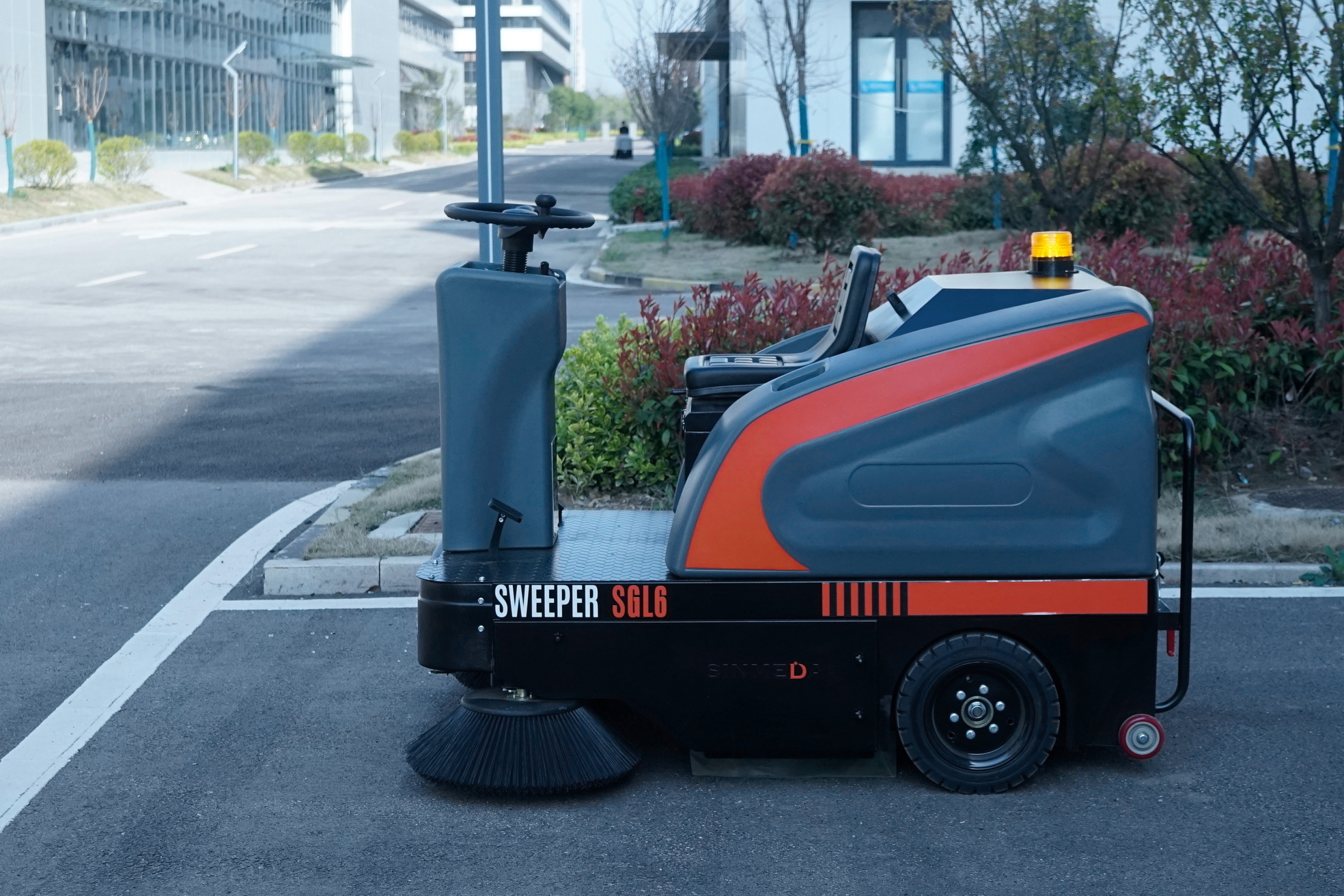 500W Heavy Duty Electric Street Sweeper Machine Strong Plastic Brush 500W Laser Cleaning Vacuum Core include Motor Pump