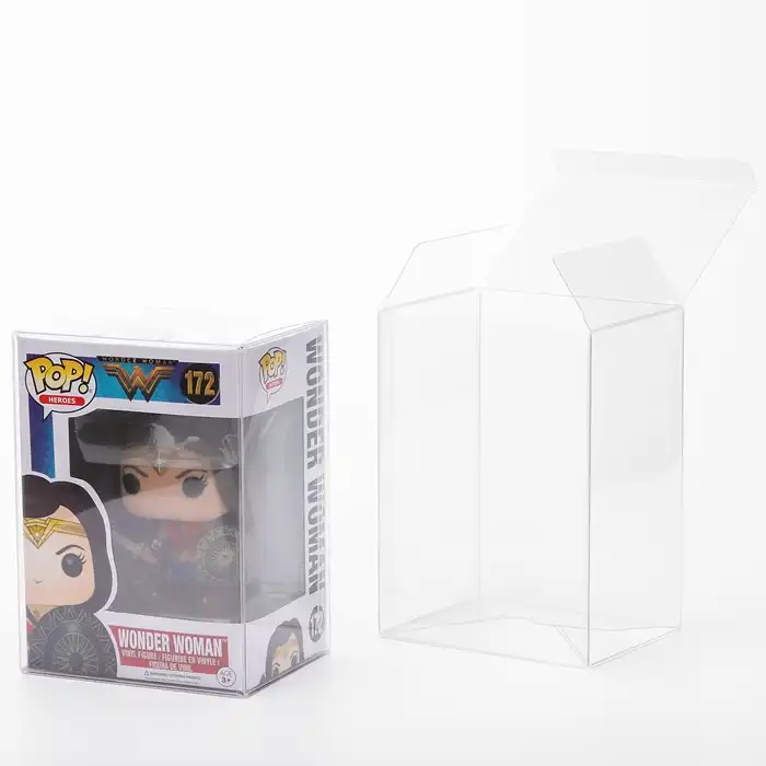 Factory Wholesale Clear 0.5mm Funko Pop Protector Case Custom Plastic Pet Boxes Funko Pop Protector