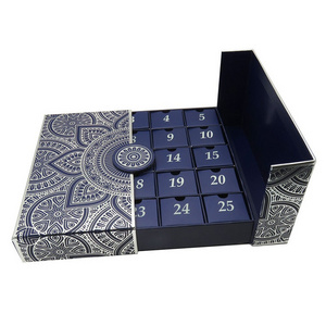 Advent Calendar Box   Luxury Custom Rigid Cardboard Calendar Gift Boxes 12 Day Christmas Countdown Advent Calendar