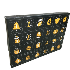 Custom Logo Printing 12 Days Beauty Makeup Empty Cosmetic Advent Calendar For Christmas Gift Box