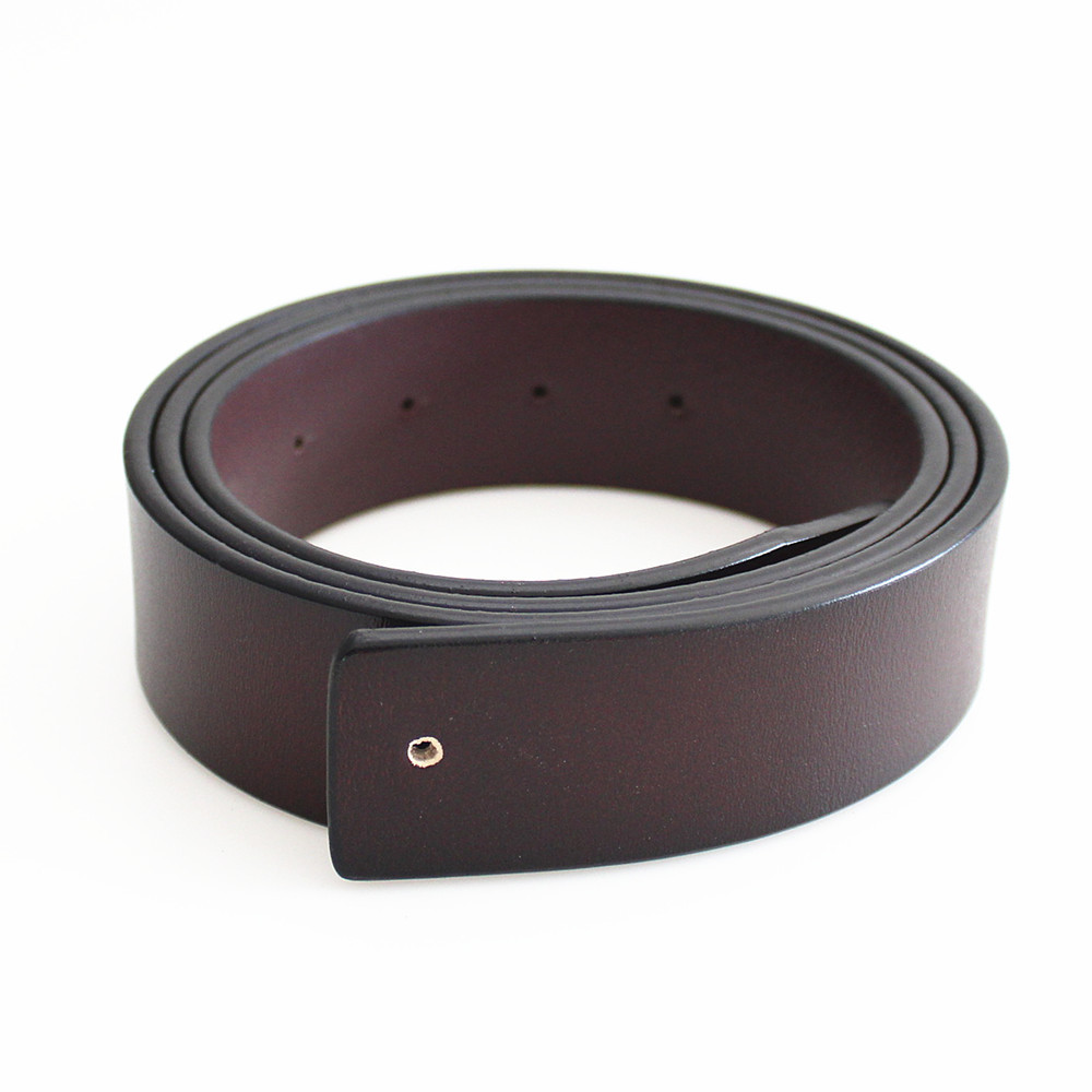 hot selling plain real leather belt high quality genuine leather man belt with out buckle