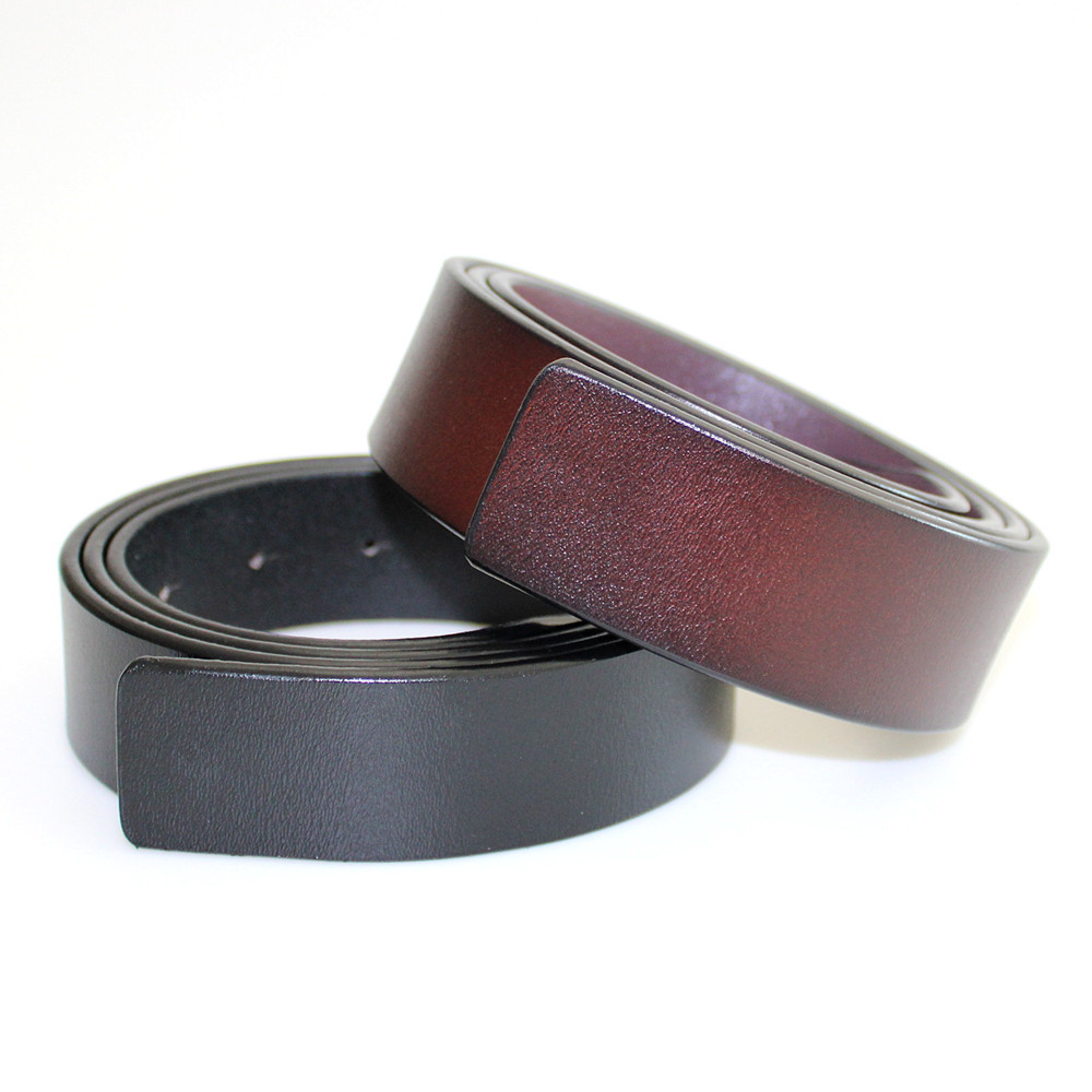 hot selling plain real leather belt high quality genuine leather man belt with out buckle