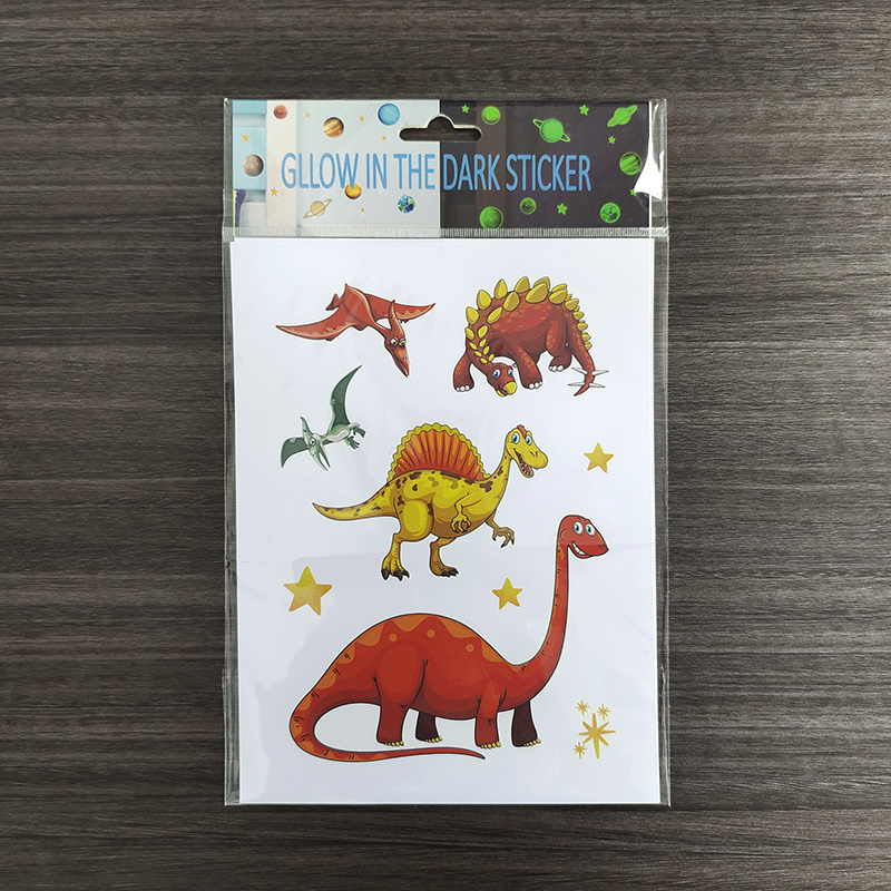 Dinosaur wall Sticker night glow stickers PVC Vinyl Waterproof GlowingStickers decorative Glow in the dark Stickers