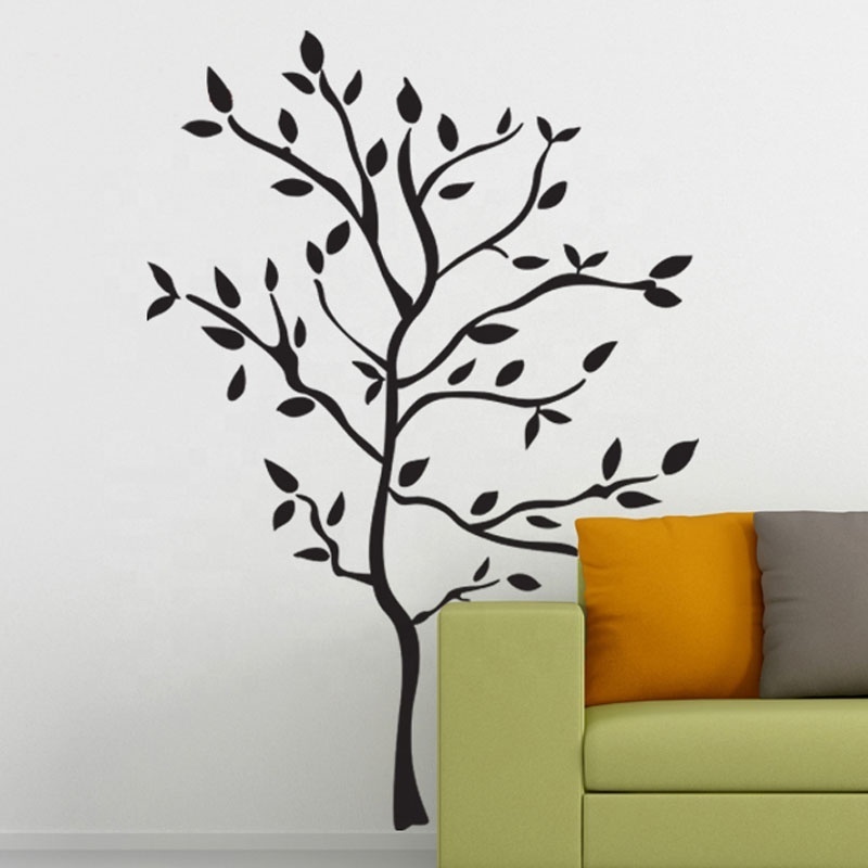 Monochrome black tree branch wall sticker Manufacturer Home Decor Vinyl Decals Decorative Tree PVC Christmas wall decal Stickers