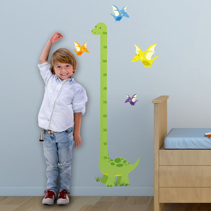 Cartoon dinosaur flying dragon Children Growth Chart Sticker  Measurement Wall Sticker Decal Children Stickers Party Favors