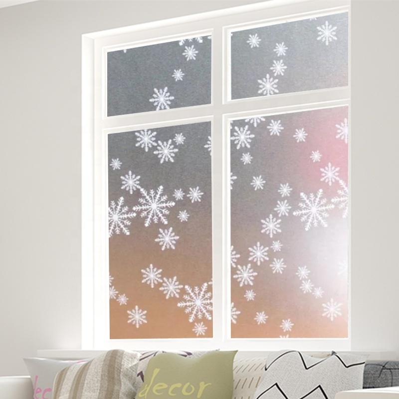 Home Decorations Creative 3d static Window Clings Snowflake Window Decals Christmas Stickers Uv protection glass static decals