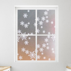 Home Decorations Creative 3d static Window Clings Snowflake Window Decals Christmas Stickers Uv protection glass static decals