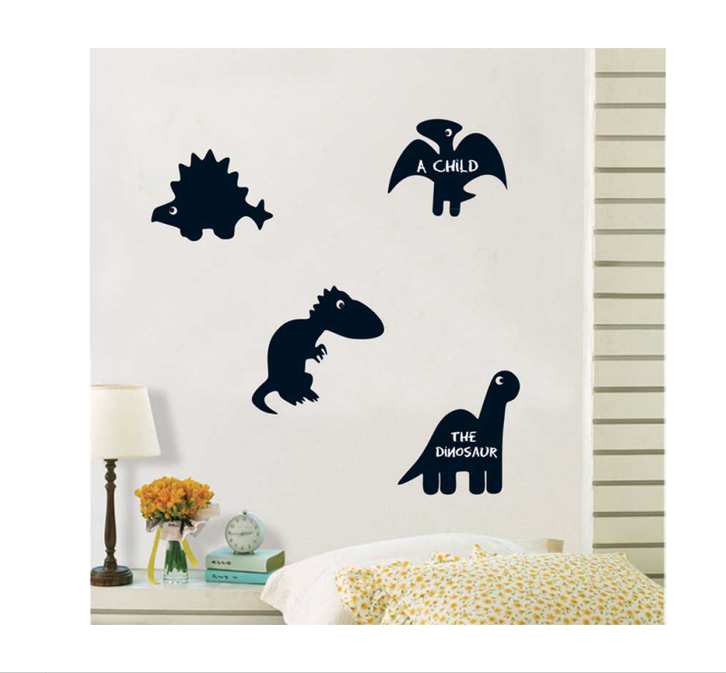 Custom Large Dinosaur Vinyle Wall Decal  Kids chalkboard Sticker For Kids Room Decor and Promotional Gifts Use