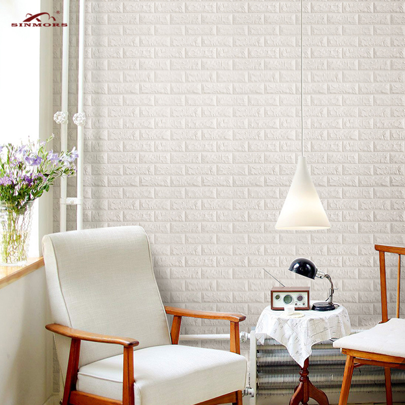 4mm 3d foam Wall Stickers Home Decor Brick XPe Foam Home Decoration UV Printing Decorative Sticker Tile Sticker wall decals