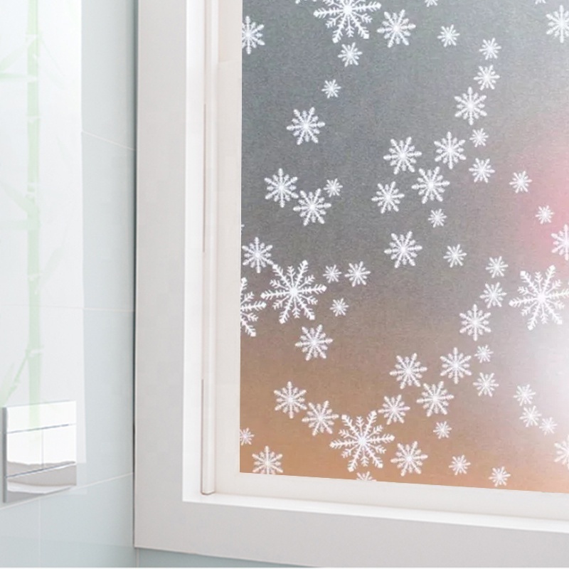 Home Decorations Creative 3d static Window Clings Snowflake Window Decals Christmas Stickers Uv protection glass static decals