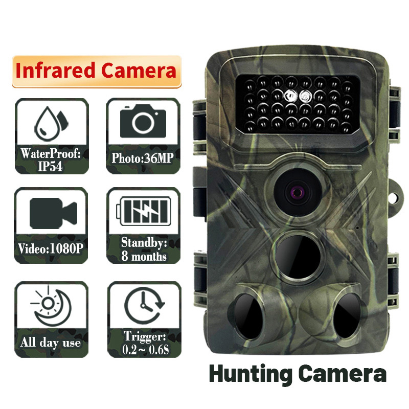 Game Deer Hunting Wildcamera Night Vision Caza Solar Panel Hunting Trailcam 36Mp 20Mp Wildlife Mini Trail Camera