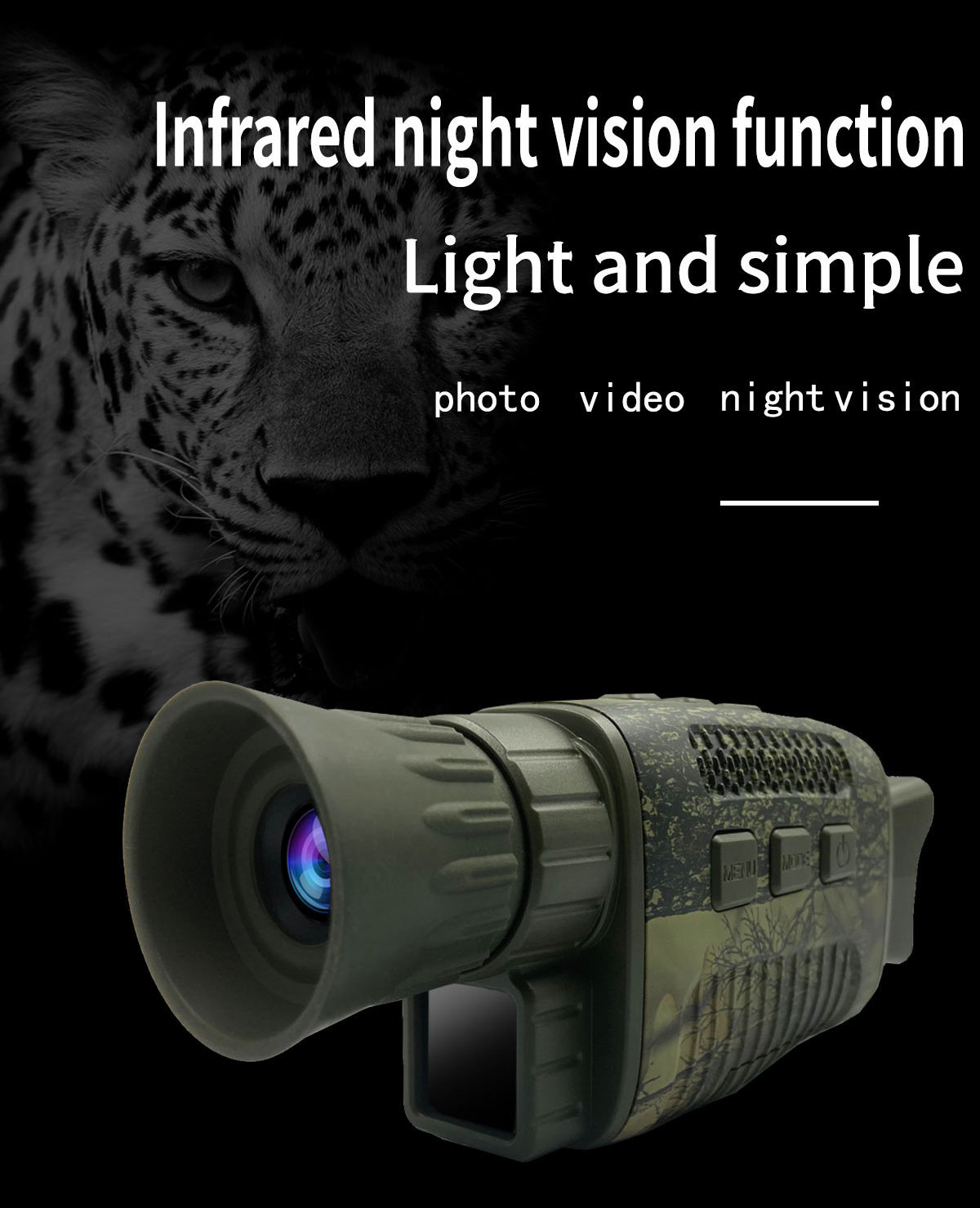 Novelty 200M Darkness Digital Hunting Visao Noturna Camera Infrared Thermal Monocular Nocturno Russian Night Vision Gog les