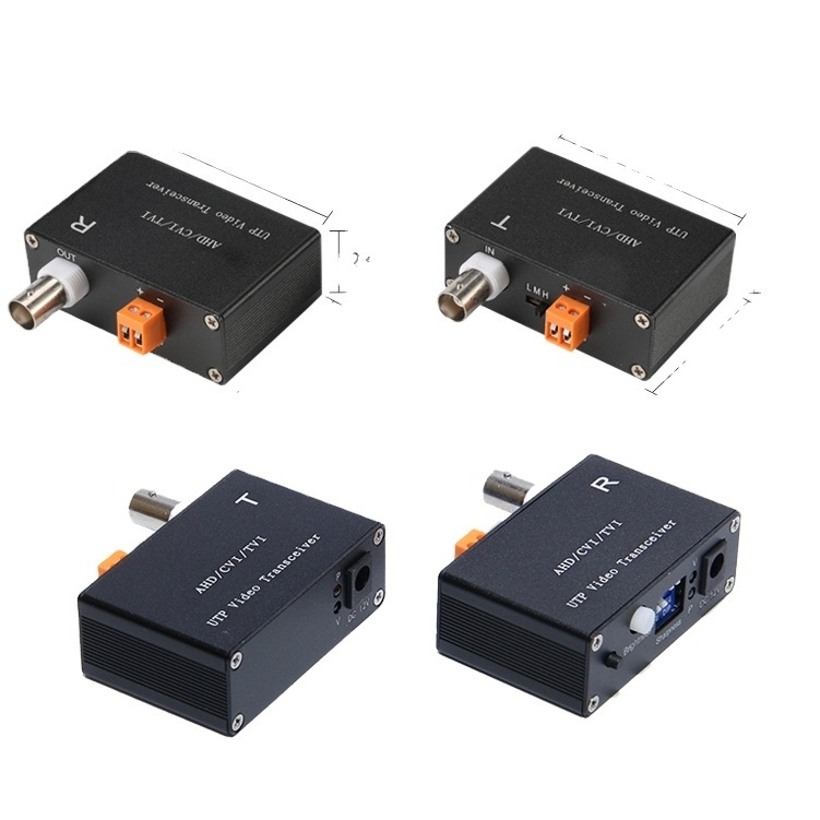 CCTV Active Video Balun Converter 600M Transmission Meters 5Mp Hd Ahd/Tvi/Cvi Cable Video Power Audio Utp Twisted Pair Balun