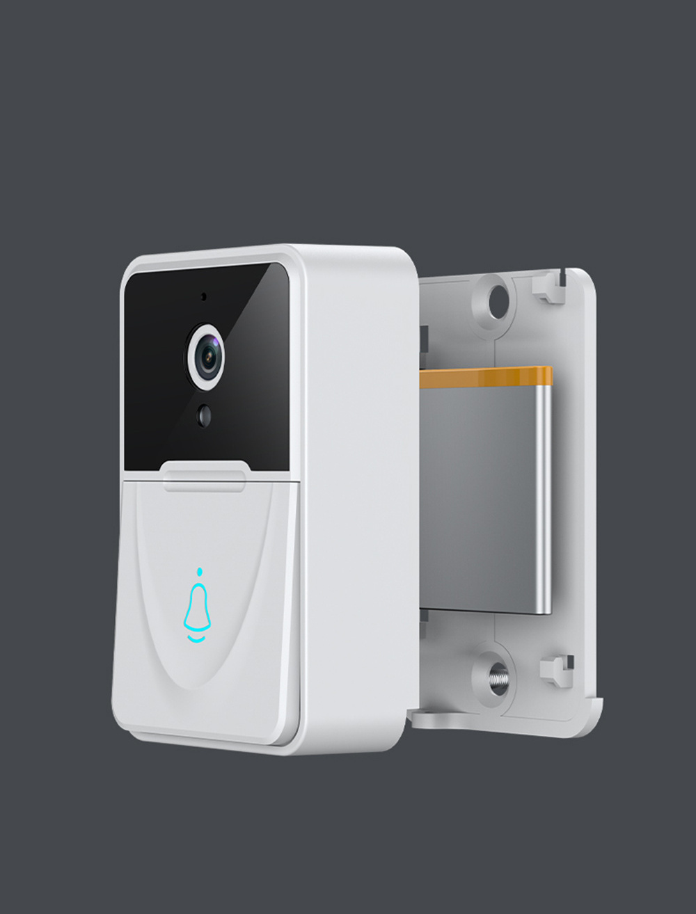 Low Price Night Vision Security Smart Door Phone Internal Battery Wifi Sonnette Deurbel Met Camera Wireless Video Doorbell