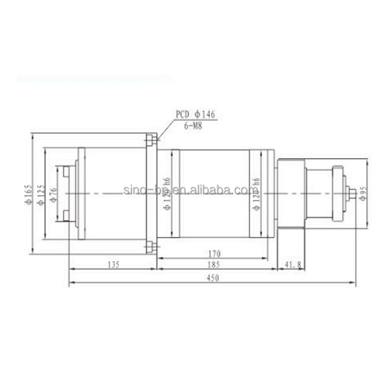 JSX120 Series Shandong Best Precision CNC Machinery Spindle