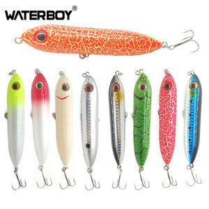 WATERBOY Newest Topwater Lure Pencil 9.6cm 12.2g Whopper Plopper Hard Bait Floating Dog Walking Trout Pencil Fishing Lure