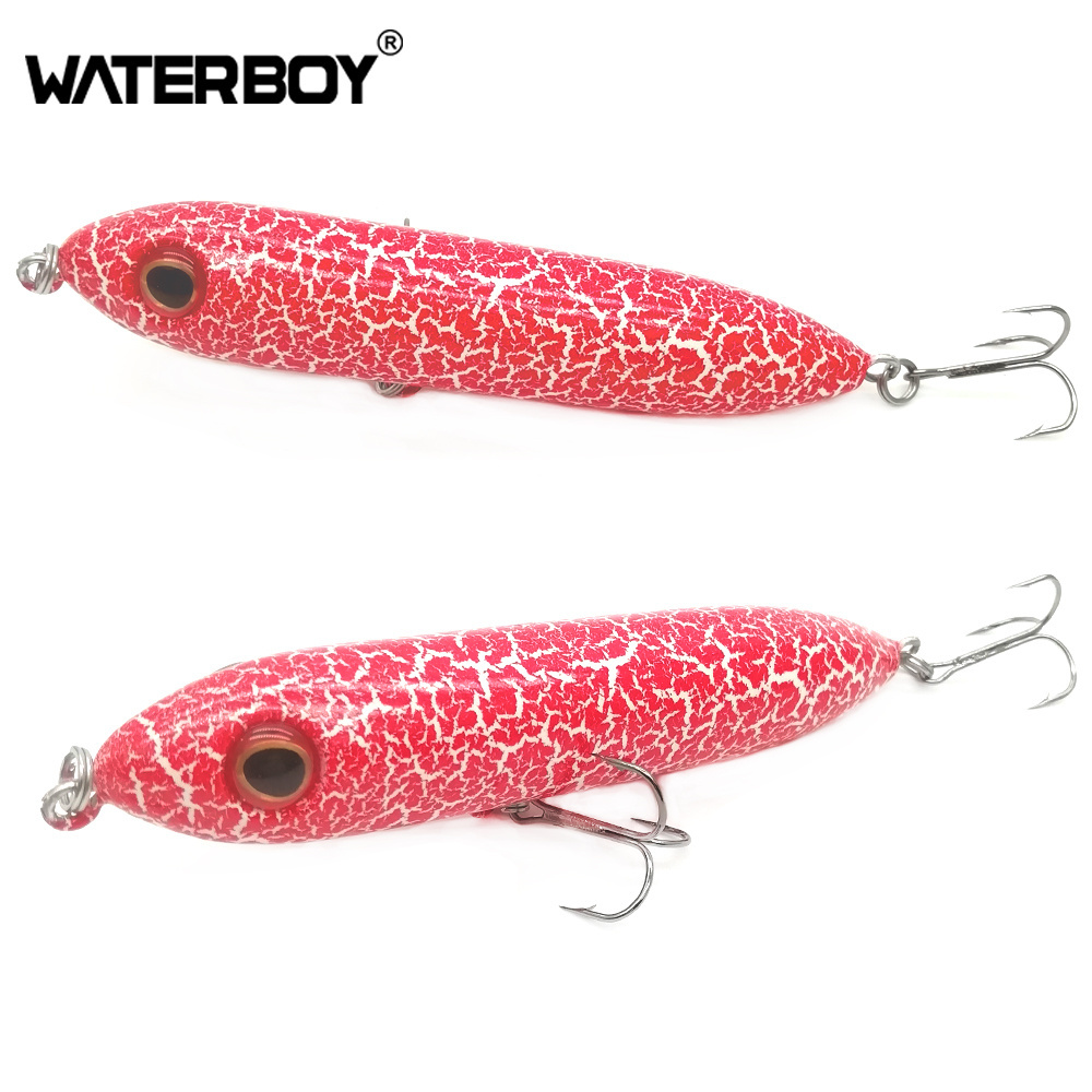 WATERBOY Newest Topwater Lure Pencil 9.6cm 12.2g Whopper Plopper Hard Bait Floating Dog Walking Trout Pencil Fishing Lure