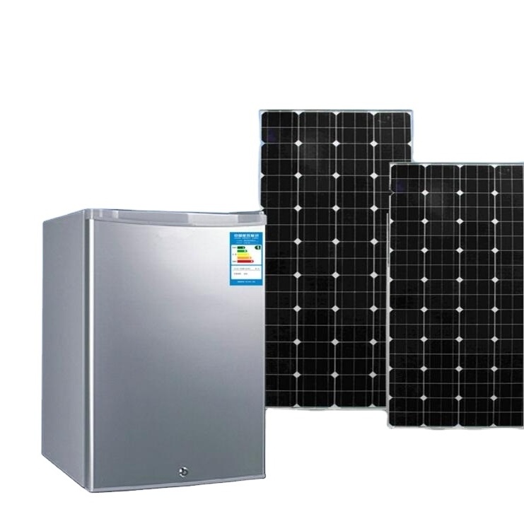 71L Vehicle Home Used DC 12V/24V 43W Solar Power DC sun energy freezer rechargeable solar refrigerator