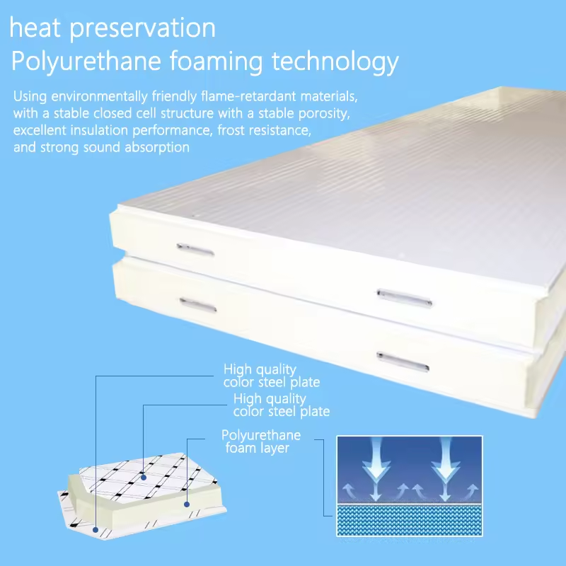 Refrigeration Special Rotary Shaft Door Walk-in Coolers Fully Buried Door Polyurethane Thermal Insulation Hinged Cold Room Door