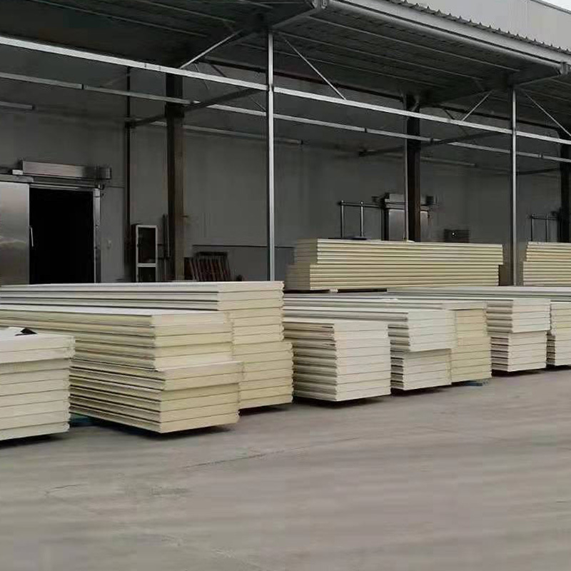 100 mm thickness Cold Storage Room assembly Board Polyurethane Foam Boards Cold Room Storage Insulation Sandwich Panels