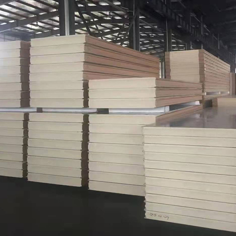 100 mm thickness Cold Storage Room assembly Board Polyurethane Foam Boards Cold Room Storage Insulation Sandwich Panels